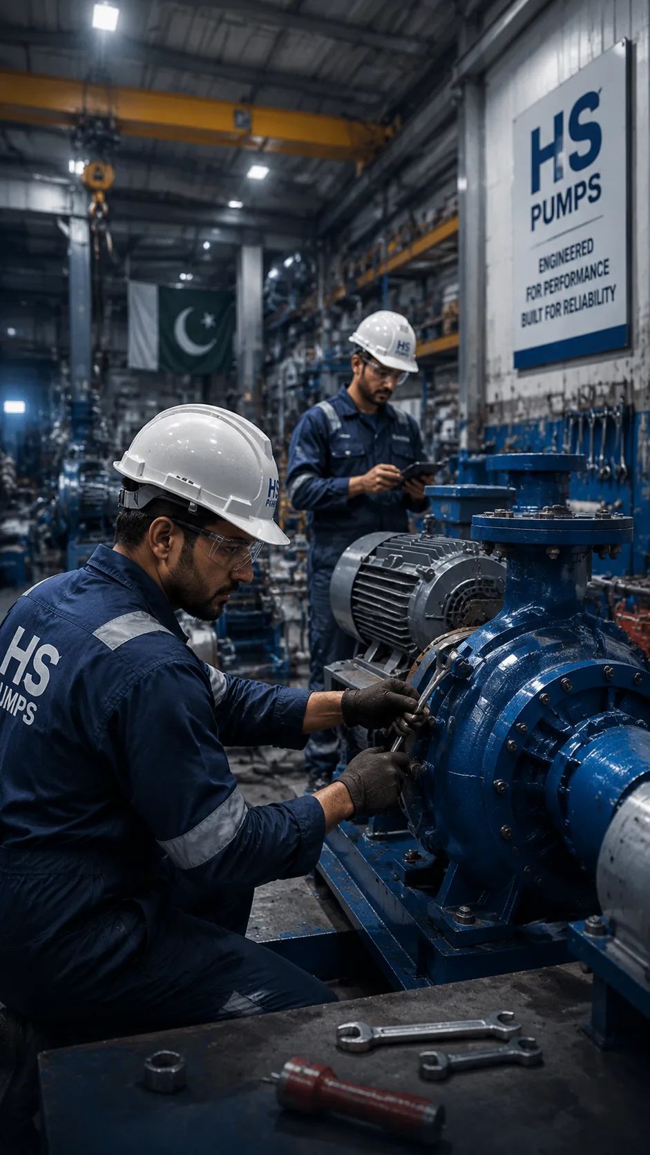 HS Pumps Hydraulic Machine Shop & Test Bench Karachi