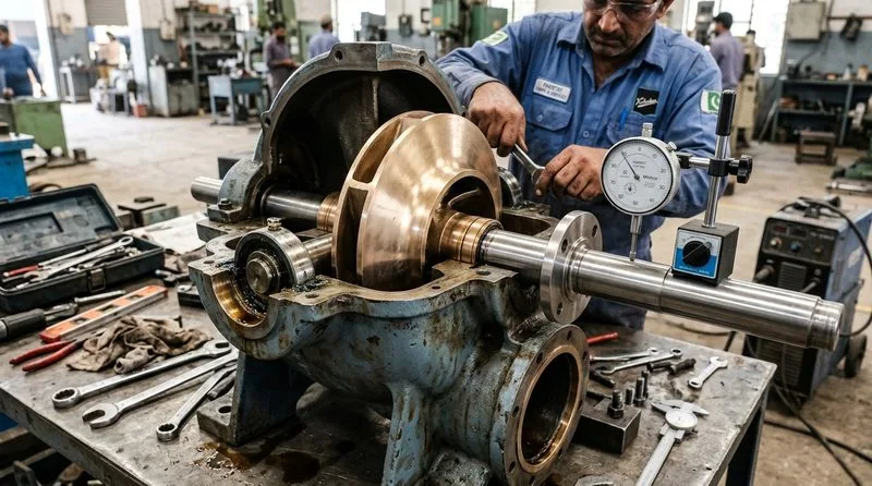 Horizontal Split-Case Cooling Tower Pump Rebuild